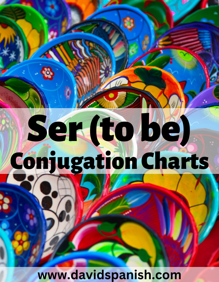Ser (to be) conjugation charts)