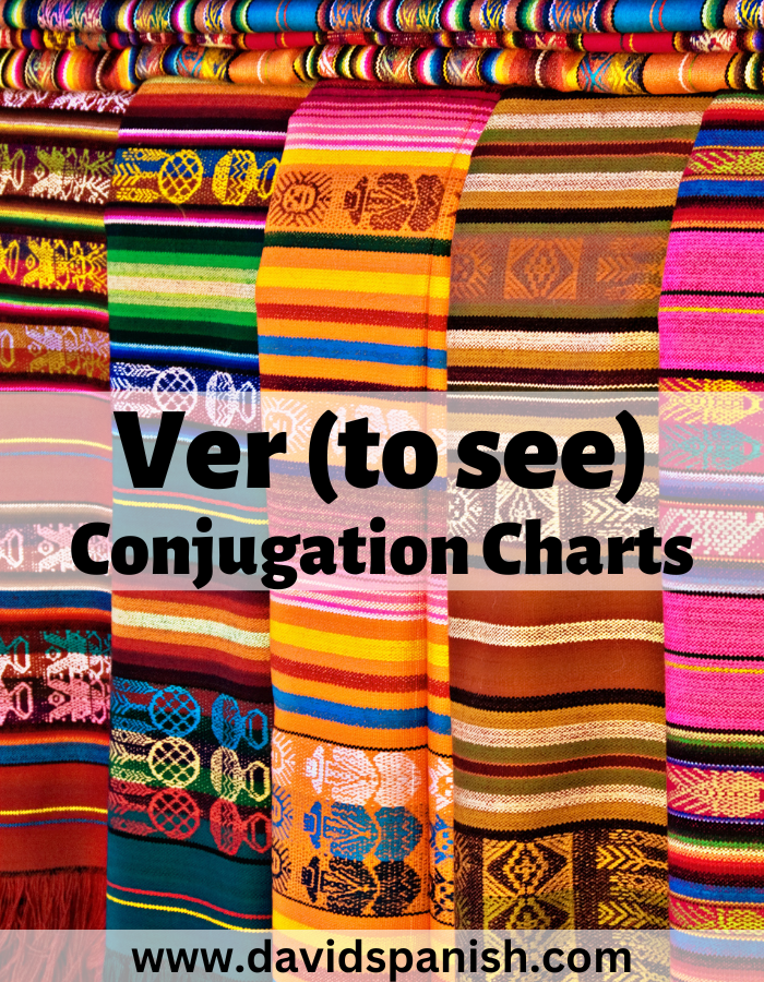 Ver (to see) conjugation charts