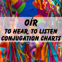Oir (to hear, to listen) conjugation charts