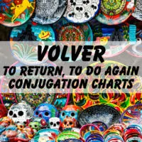 Volver (to return, to do again) conjugation charts.