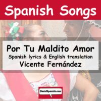 Por Tu Maldito Amor - Song by Vicente Fernández.